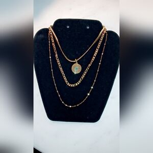 Stainless steel necklace (trio)